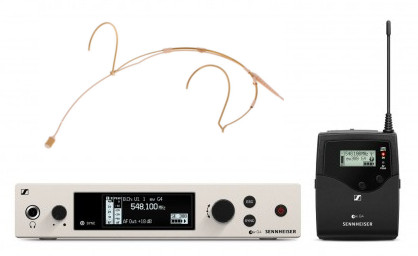 Funkmik-System 1-Kanal, Sennheiser 300 G4, UHF inkl. Taschensender und Headset (DPA)